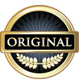 original gold label vector image vector image