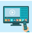 smart tv concept vector image vector image