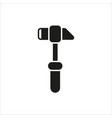 hammer icon on white background vector image