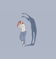 psychology panic attack phobia frustration vector image vector image
