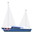 sail boat icon marine yacht sea ship vector image