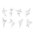 abstract people logo design gym fitness running vector image vector image