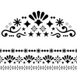 mexican design elements traditional vector image