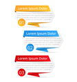 design elements with numbers vector image vector image