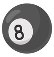 eight ball icon pool game symbol billiard sign vector image