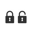 lock icon padlock silhouette vector image