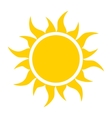 yellow sun icon vector image