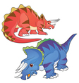 triceratops vector image vector image