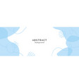 minimal banner in blue colors abstract vector image