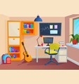 student or pupil room workplace in room vector image