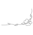 card decoration with beautiful flower continuous vector image