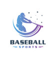 sports baseball logo design vector image vector image