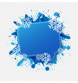winter speech bubble isolated transparent vector image vector image
