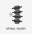 spinal injury icon isolated vector image