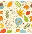 autumn pattern vector image vector image