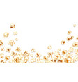 falling popcorn background cartoon movie banner vector image