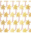 golden palm trees seamless background vector image vector image