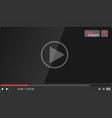 live stream video player mockup stream vector image