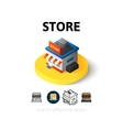 store icon in different style vector image vector image