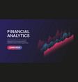 financial analytics concept vector image