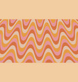 groovy psychedelic wavy background in 70s style vector image vector image