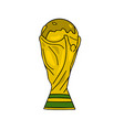 Trophy fifa world cup logo mondial champion Vector Image