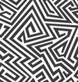 monochrome curved seamless pattern vector image