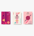 set cover brochure template background vector image