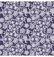 lace seamless pattern with flowers vector image