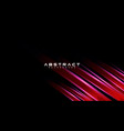 geometric shape futuristic technology red black vector image vector image