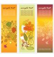 autumn banners vector image vector image