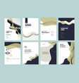 set of brochure annual report design template vector image vector image