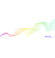 twisted colored lines dynamic flowing waves vector image