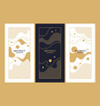 a set modern backgrounds with abstract elements vector image vector image