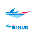 airplane - logo concept vector image