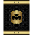 vintage floral frame vector image vector image