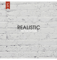 white brick wall texture vector image
