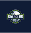 badge emblem golf club championship logo vector image