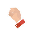 open empty hands showing different gestures hands vector image vector image