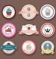 set of bakery logo labels and badges vector image