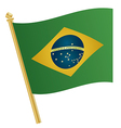 brazil flag vector image vector image