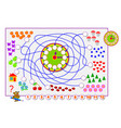 educational page for children count quantity vector image
