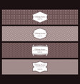 geometric patterns and vintage frame banners vector image vector image