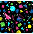 dark seamless geometric pattern vector image