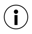 simple information icon guide and detail button vector image vector image