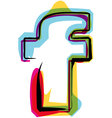 colorful font vector image