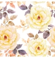 watercolor seamless roses pattern vector image