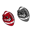 rugby cartoon ball vector image