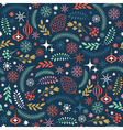 seamless christmas background vector image