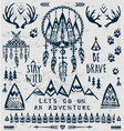 set of on the theme travel and adventure vector image vector image
